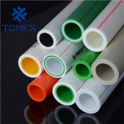 Plastic ppr pipes with fitting for hot and cold water