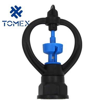 female thread blue and green round wheel Micro Sprinkler