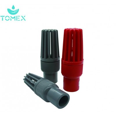 Plumbing material PVC plastic foot valve/angle valve/butterfly valve for farm and industry