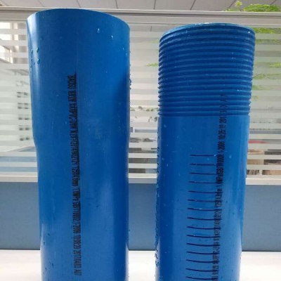 140 Mm Grey Or Blue Slot Pvc Water Well Casing And Screen Pipe Slotted/casing Pipe